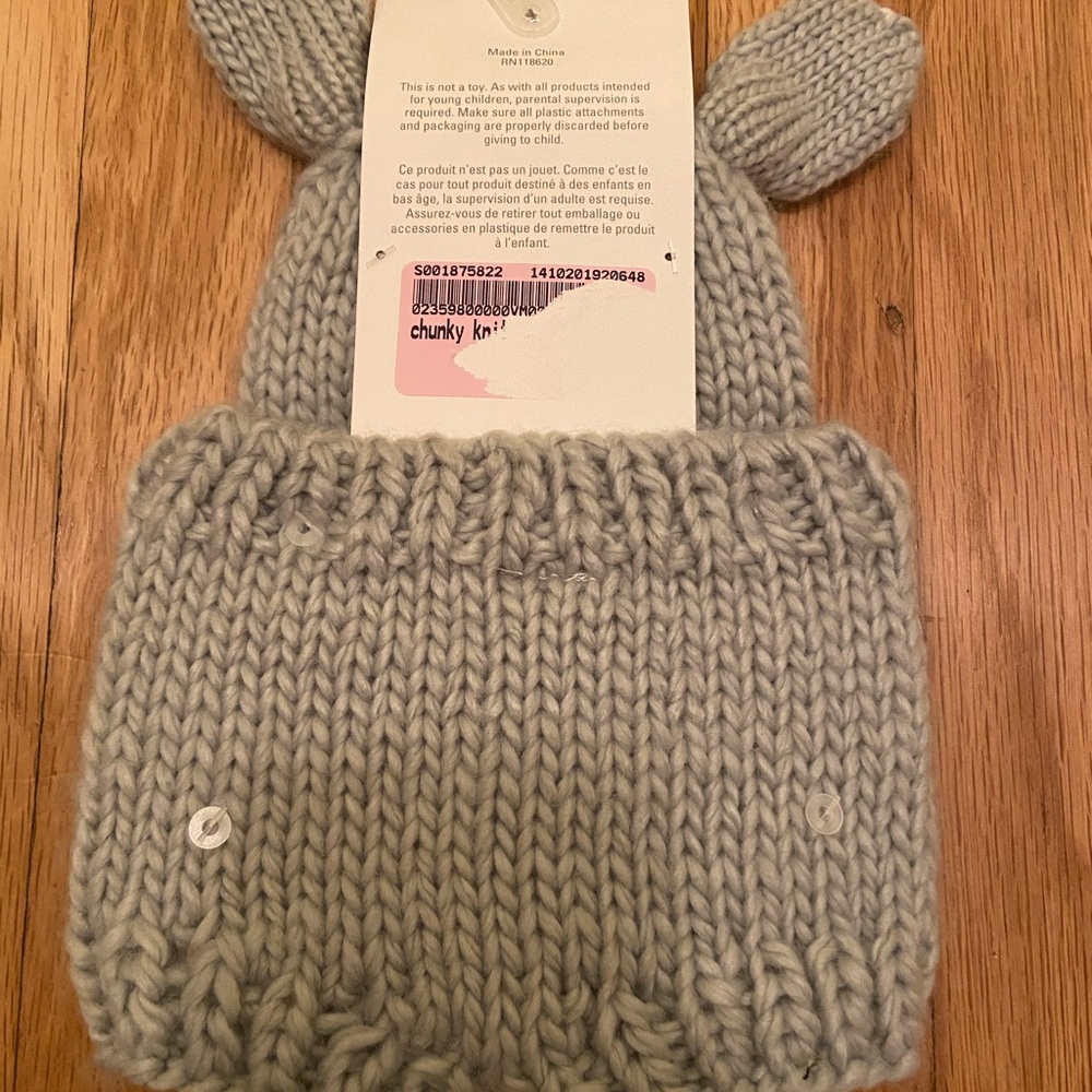 NWT Bunny Chunky Knit Hat & Bloomer Set - Picture 2 of 2